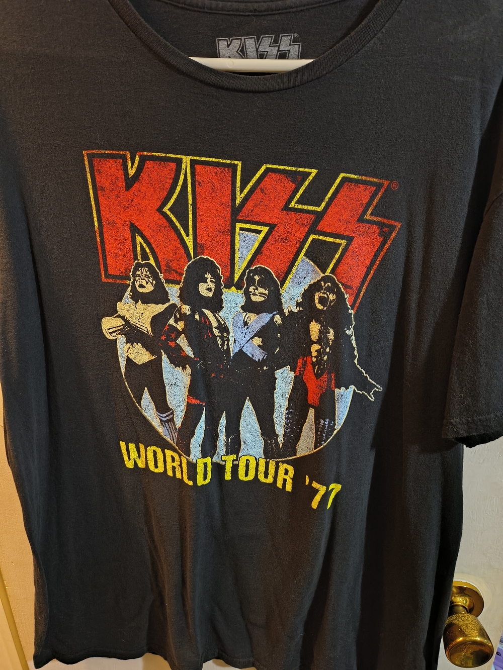 KISS World Tour '77 Graphic Tee - Black